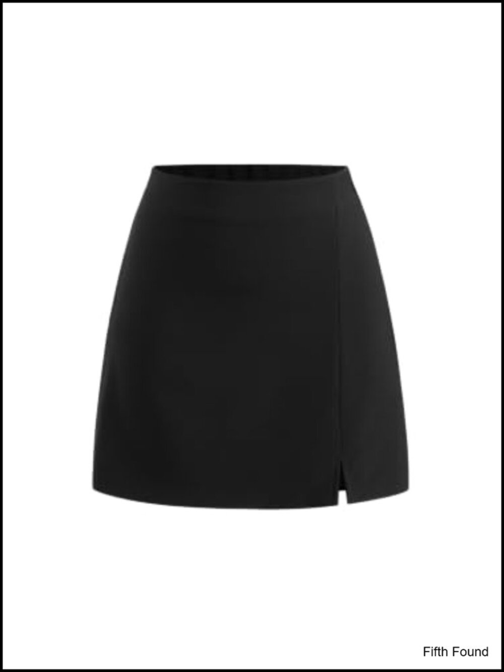 High Waist Split Mini Skirt A Line Zip Up Casual Party